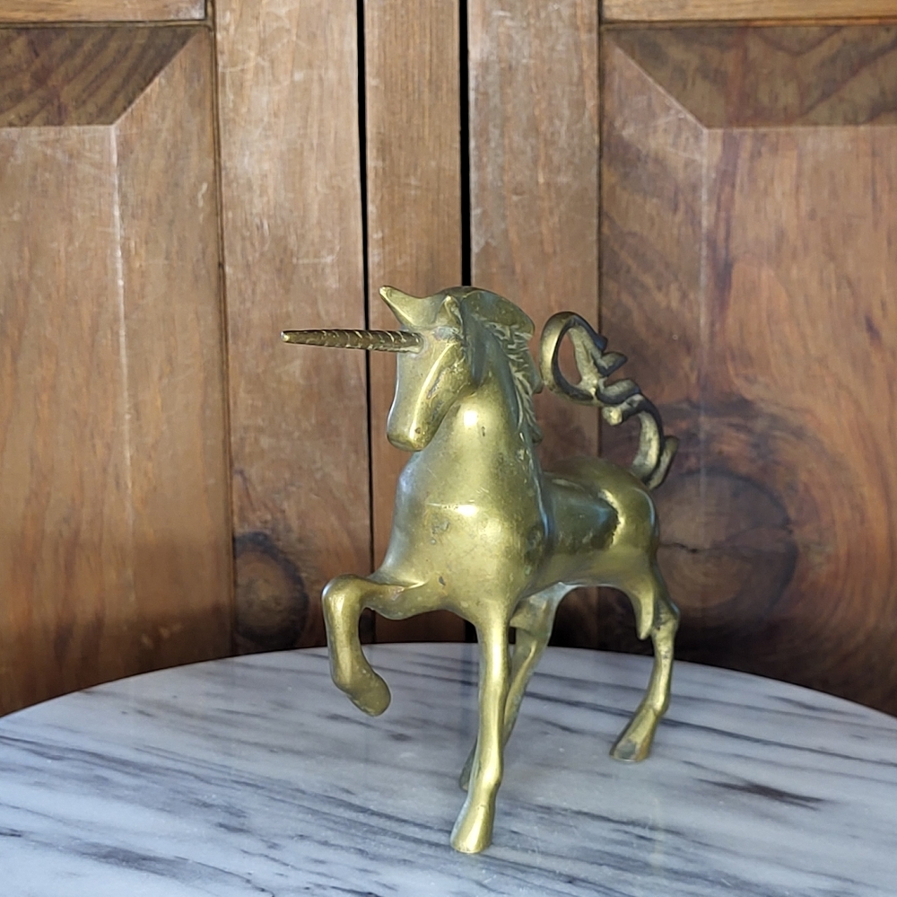 Brass Unicorn Figurine - Picture 7 of 12
